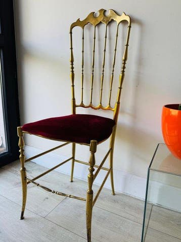 Chaise - Velours, Métal - Chiavari