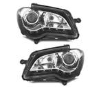 PHARES LED DAYLIGHT VOLKSWAGEN VW TOURAN 06-10 FOND NOIR CHR, Verzenden