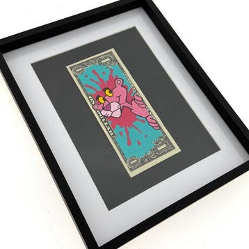 PAAPI (1986) - Pink Panther Splash - DollarArt framed