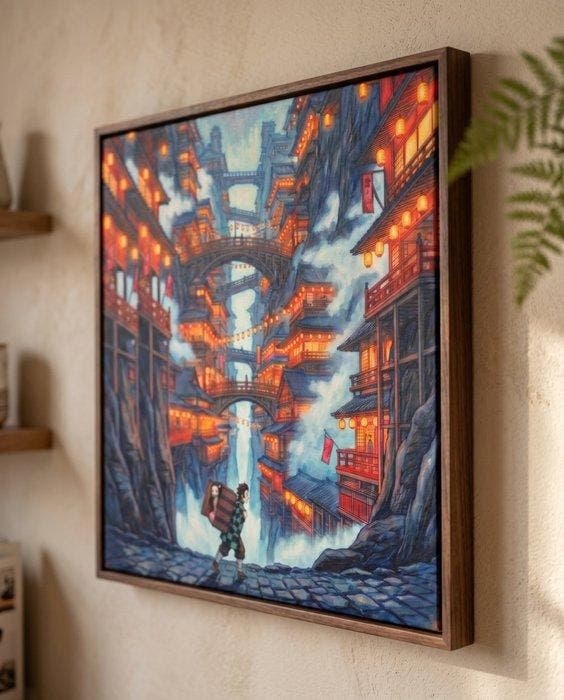 MEDSAN - The Lantern Village of the Demon Hunter () -, Antiek en Kunst, Kunst | Designobjecten