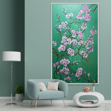 Alla Faber - Magnolia Dreams XXL, Antiquités & Art, Art | Peinture | Moderne