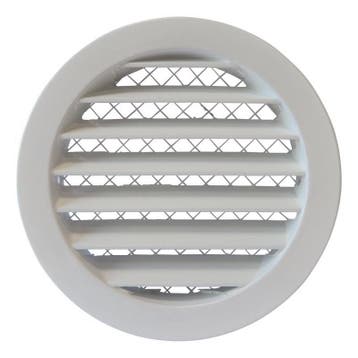 Rond buitenluchtrooster aluminium Ø 125mm, Verzenden, Nieuw