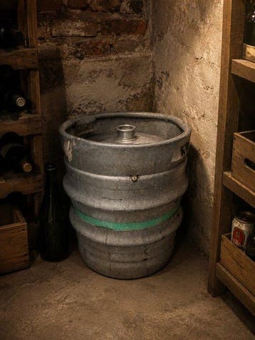 Pomp (1) - brouwerij Liefmans - metalen bierton - 1960-1970