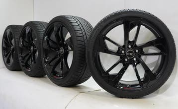 Audi RS4 20 inch velgen Continental Winterbanden Origineel, Autos : Pièces & Accessoires, Pneus & Jantes, Ophalen of Verzenden