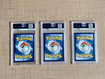 Pokémon - 3 Graded card - Charizard, Venusaur, Blastoise, Nieuw