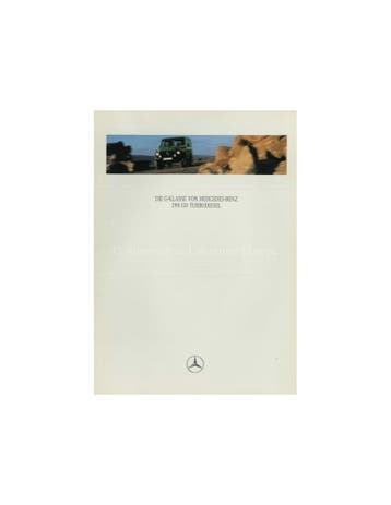 1998 MERCEDES BENZ G KLASSE BROCHURE DUITS