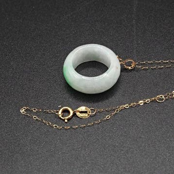 Jade - autre - Collier - NGTC Certificat Jadeite