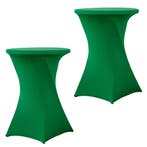 Set Van 2 Stuks! Groen 80 CM Alora Tafelrok Voor Statafel -, Nieuw, Alora