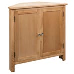 vidaXL Hoekkast 80x33,5x78 cm massief eikenhout, Verzenden