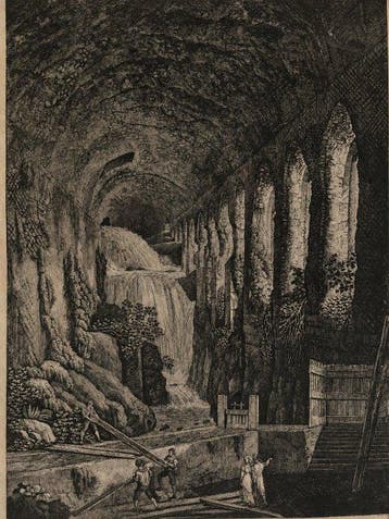 Luigi Rossini (1790–1857) - Androne della Villa di Mecenate