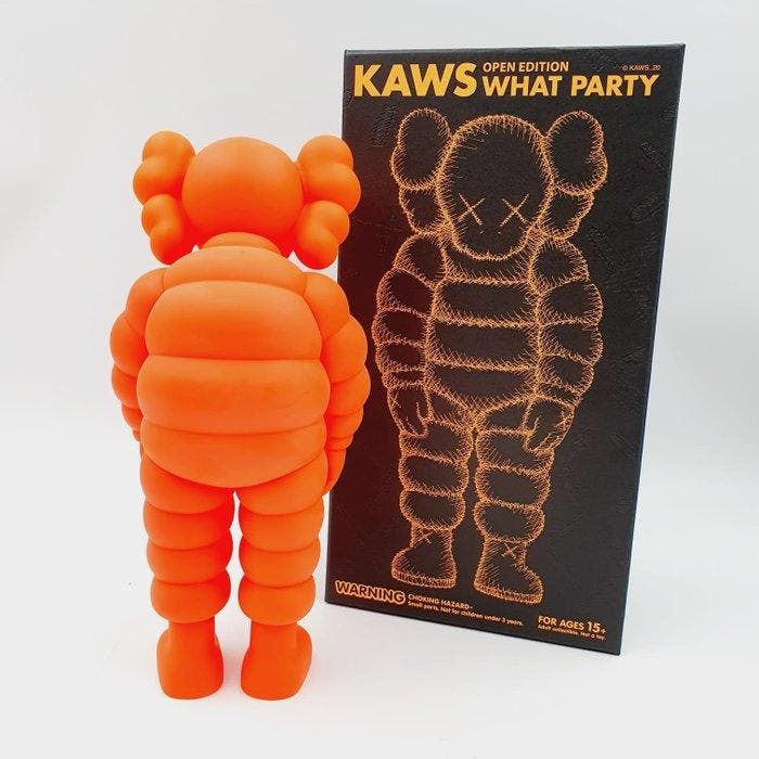 Kaws (1974) - What Party Orange, Antiek en Kunst, Kunst | Designobjecten
