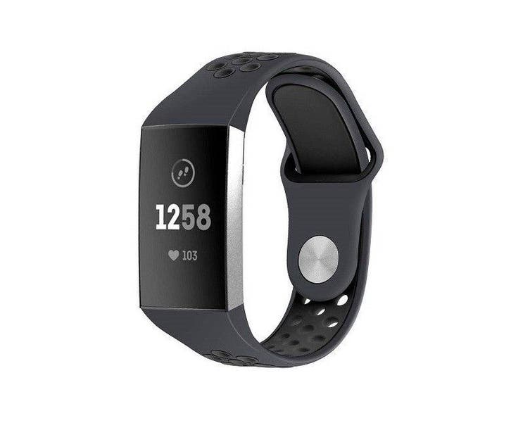DrPhone Fitbit Charge 3 / Charge 3 SE TPU Sport Armband -, Handtassen en Accessoires, Smartwatches, Nieuw, Verzenden
