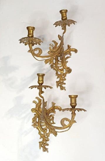 Applique murale (2) - Bronze doré