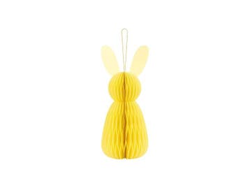 Gele Honeycomb Konijn 30cm, Verzenden