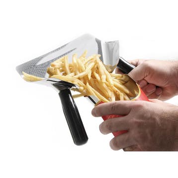 Frites-trechter | RVS | Zwart | 230x220x50mm HENDI, Verzenden