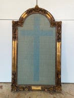 Grote religieuze lijst - 42 x 73 cm - Antiek - Hout,