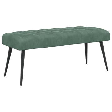 vidaXL Bank met knopen tufting Zeegroen 110 x 40 x 46 cm, Verzenden, Nieuw