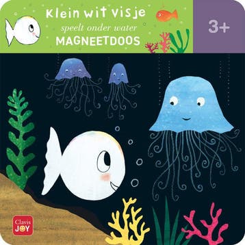 Magneetdoos Klein wit visje speelt onder water (Goed), Boeken, Verzenden, Nieuw