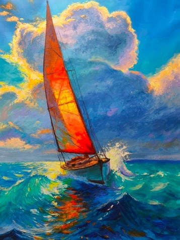 Milo Verdan XL 120 x 90 cm - El Velero de Fuego