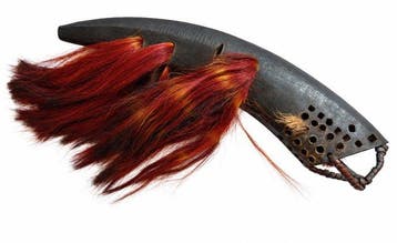 Naga Konyak – mannelijke krijgerhaarversiering – Nagaland -