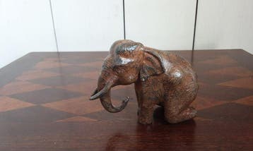 P. Chenet - Statue, Olifant - 7.5 cm - Bronze, Antiquités & Art