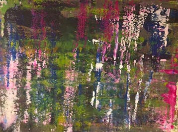 Bri Debernardi - WISTERIA- 70x100- ABSTRACT, Antiek en Kunst