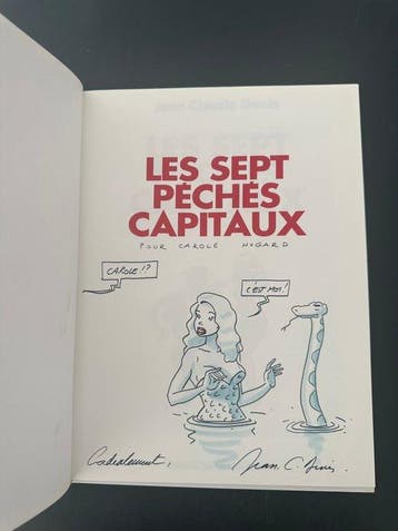 Les Sept Péchés capitaux + dédicace - C - 1 Album - Herdruk, Boeken, Nieuw