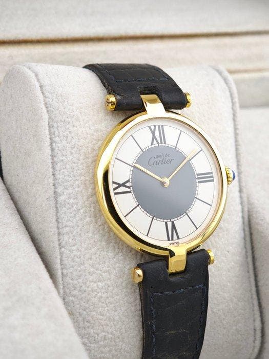 Cartier - Must de Cartier Vendome - Ref. 590003 - Dames -, Handtassen en Accessoires, Horloges | Heren