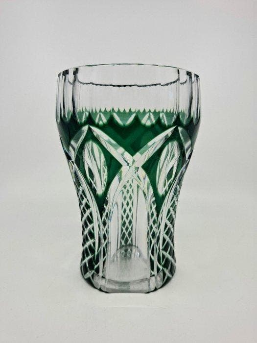 Val Saint Lambert - Vaas - Kristal - Gesigneerd, Antiek en Kunst, Antiek | Glaswerk en Kristal