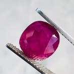 1 pcs Robijn - 4.12 ct - Lotus Gemology - No Heat - Rijkrood