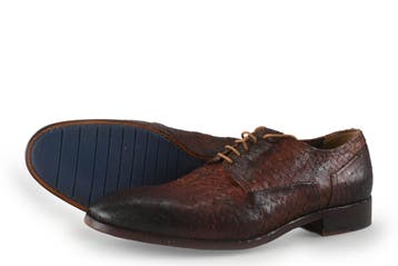 Greve Veterschoenen in maat 43 Brons, Kleding | Heren, Schoenen, Overige kleuren, Verzenden, Veterschoenen, Gedragen