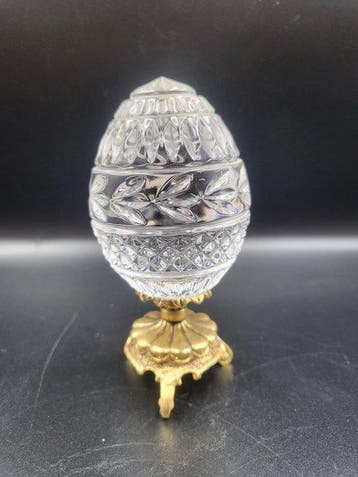 Œuf Fabergé - Franklin Mint – Œuf en cristal – “Le Monde, Antiquités & Art