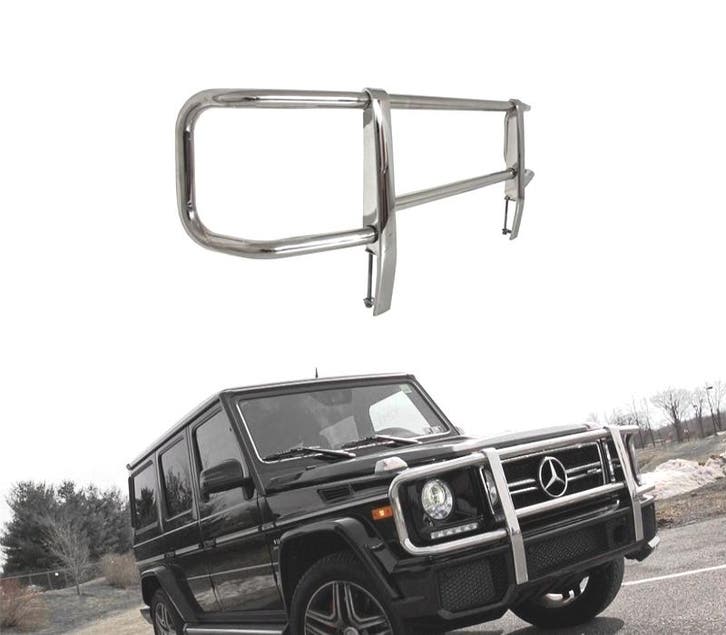 BARRE DE PROTECTION AVANT MERCEDES CLASSE G W463 89-18 LOOK, Auto-onderdelen, Carrosserie, Verzenden