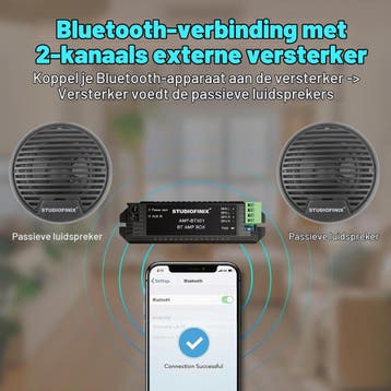 STUDIOFINIX 140W Marine Speakers - 34% Retour Deal, Verzenden, Zo goed als nieuw, Elektra en Verlichting, Motorboot