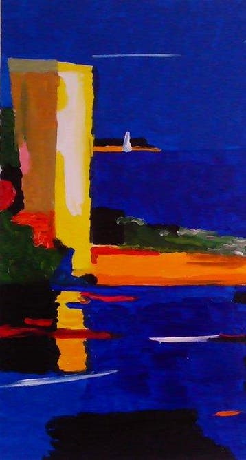 Yves Decaudan - La voyageuse du port