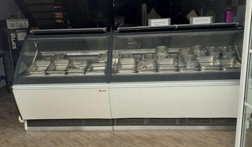 IJsvitrine, IJstoog, Vriezer, B285 x D120 x H130cm,, Elektronische apparatuur, Vriezers en Diepvrieskisten