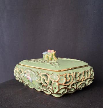 Cafc - Sieradendoos - Faience (tin glazuur)