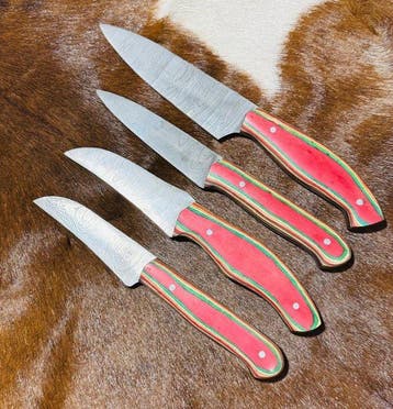 Keukenmes - Steakmessen - Keuken- en BBQ-set met leren tas
