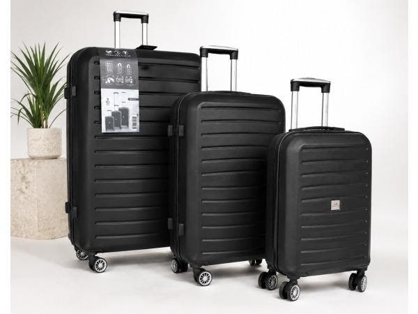 Veiling - 3-delige Kofferset Trolleyset ABS Hardcase, Bijoux, Sacs & Beauté, Valises