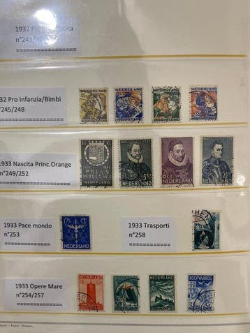 Nederland 1932/1952 - Nederland - selectie van gebruikte