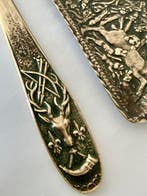 Max Le Verrier “Chasse au Moyen Age” Vers 1346, Bronzen vide