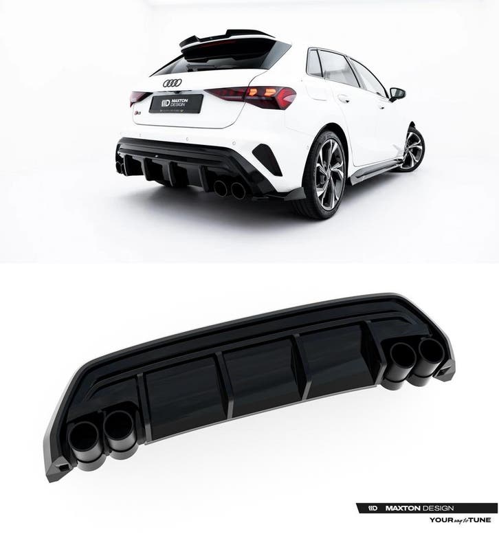 Aggressive Diffuser voor Audi A3 8Y S line Sportback Facelif, Autos : Divers, Tuning & Styling, Enlèvement ou Envoi