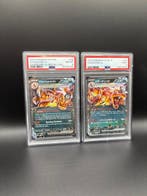 Pokémon - 2 Graded card - Charizard ex 196 / 115 - PSA 8 -