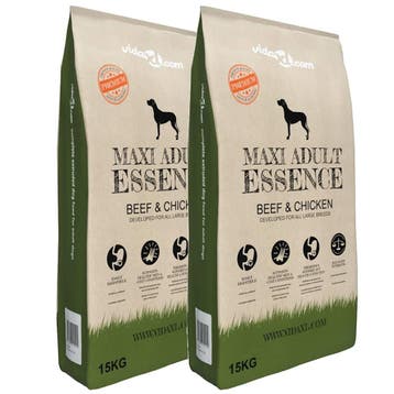 vidaXL Premium hondenvoer Maxi Adult Essence Beef & Chicken, Verzenden, Nieuw
