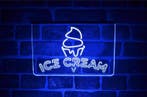 Ijssalon ice cream neon bord lamp LED  verlichting reclame l, Verzenden