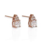 Oorbellen - 18 karaat Roségoud - 2.21ct. tw. Diamant