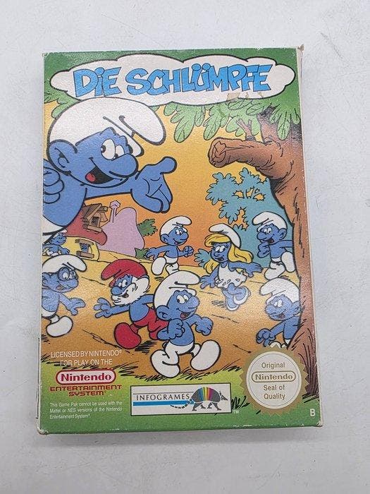 Nintendo - Nes - RARE - PAL B - 1st Edition - Die Schlumpfe, Games en Spelcomputers, Spelcomputers | Overige Accessoires