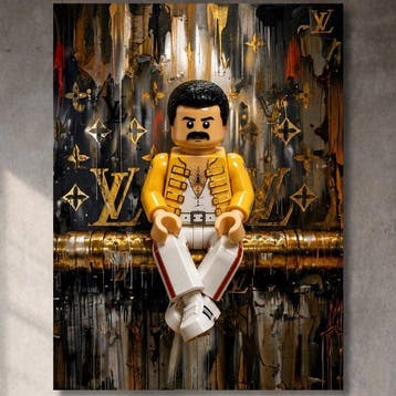 Lego Merchandise - [XXL] Freddie Mercury versione LEGO in