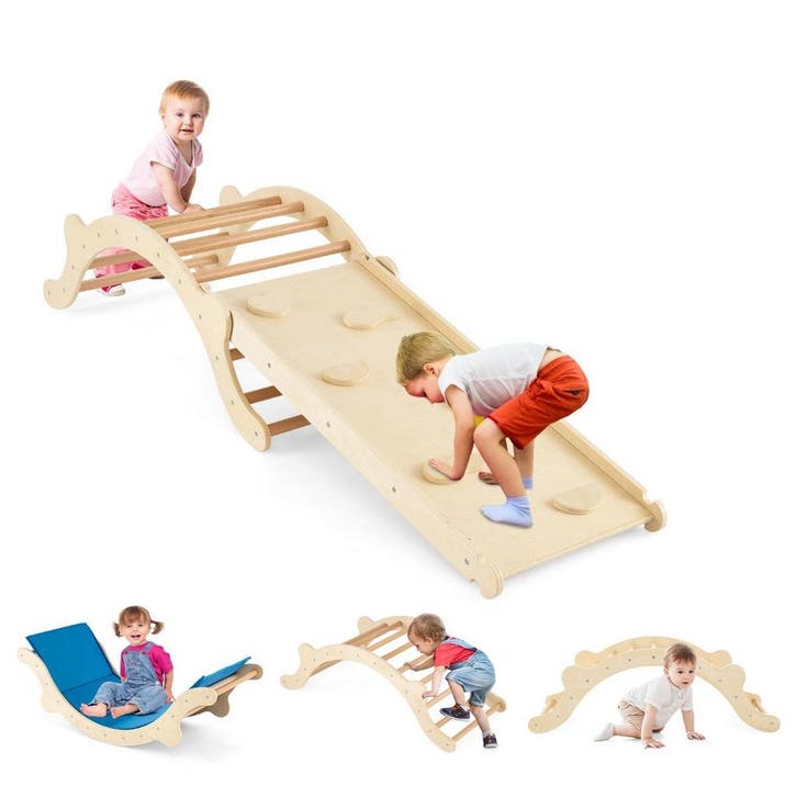 2dekans | Coast 3-in-1 Klimladder Set - Houten Boog, Klimmen, Enfants & Bébés, Jouets | Autre, Enlèvement ou Envoi