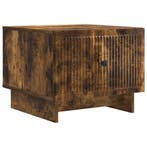vidaXL Salontafel met lade Gerookt eiken 49 x 50 x 40 cm, Verzenden, Nieuw